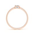 thumbnail image 2 of ANGARA Natural Emerald-Cut Diamond Solitaire Ring in 14K Rose Gold for Women (Size-4x3mm| Color-H| Clarity-SI2) | April Birthstone, Anniversary, Jewelry Gift for Women | Natural Diamond Ring, 2 of 9
