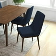 thumbnail image 7 of Grayson Mid-Century Modern Polyester Blend Fabric Dining Chair in Blue (Pair), 7 of 7