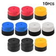 thumbnail image 2 of 10-Pack Multi-Color Tennis/Badminton/Squash Racquet Overgrips - Polyurethane Dry Surface Anti-Slip Sweat-Absorbent Shock-Reducing Grips (2 Each of Blue, Red, Yellow, White, Black) - Essential Racket, 2 of 6