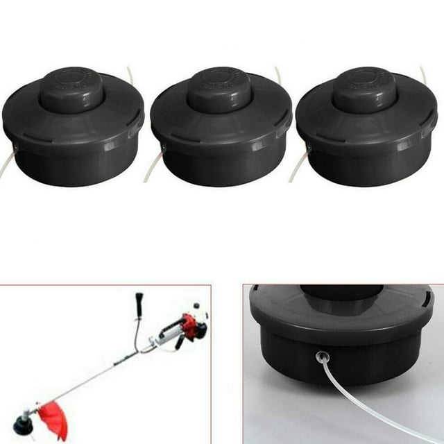 Set Of 3 TrimmerS Head With Automatic Brush Cutter Black With Bump Feed