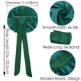 thumbnail image 5 of Silk Bonnet for Sleeping Satin Lined Hair Bonnet with Long Tie Band for Women Curly Hair- Green, 5 of 6