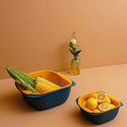 thumbnail image 2 of Cesta de lavado de verduras de doble capa de plástico Cesta de drenaje Cesta de lavado de verduras multifuncional Cesta de verduras de frutas Lavabo de verduras Ormromra ZYY-1747, 2 of 5
