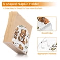 thumbnail image 4 of Teddy Bears Guitas Leaves Music Napkin Holder for Table Clear Napkin Stand Paper Holder Acrylic Organizer Dispenser Napkins for Dinner Kitchen Restaurant Room, 4 of 8