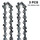 thumbnail image 1 of Juego de 3 cadenas de motosierra de registro universal, semicincel de paso de 3/8 Lp, eslabones de 52 unidades de 14 pulgadas. Afortunado Sencillez, 1 of 5