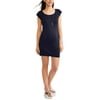 Maternity Short Sleeve Scoop Neck Dress with Flattering Side Ruching-- Available In Plus Sizes