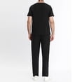 thumbnail image 7 of Scrub Sets for Men qolati Two Piece Outfits Short Sleeve V-Neck Scrub Shirts and Jogger Pants with Pocket Summer Athletic Stretch Workwear Working Uniforms, 7 of 7