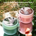 thumbnail image 3 of Hovilon Food Container,Vacum Insulated Food Jar with Foldable Spoon,Stainless Steel Thermal Food Container Food Thermos Soup Cup Leak Proof Hot Cold Food for Office Picnic Travel Outdoors, 3 of 6