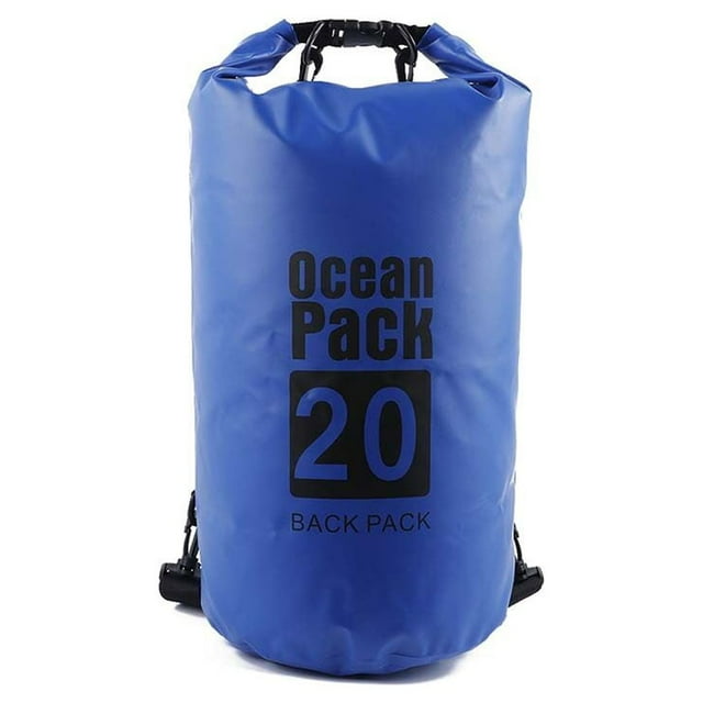 Waterproof Bags Multifunctional Outdoor Backpack Large-Capacity Equipment Foldable Kayak Rafting Bag Pool Beach Sports Gem Blue 5L Single Shoulder