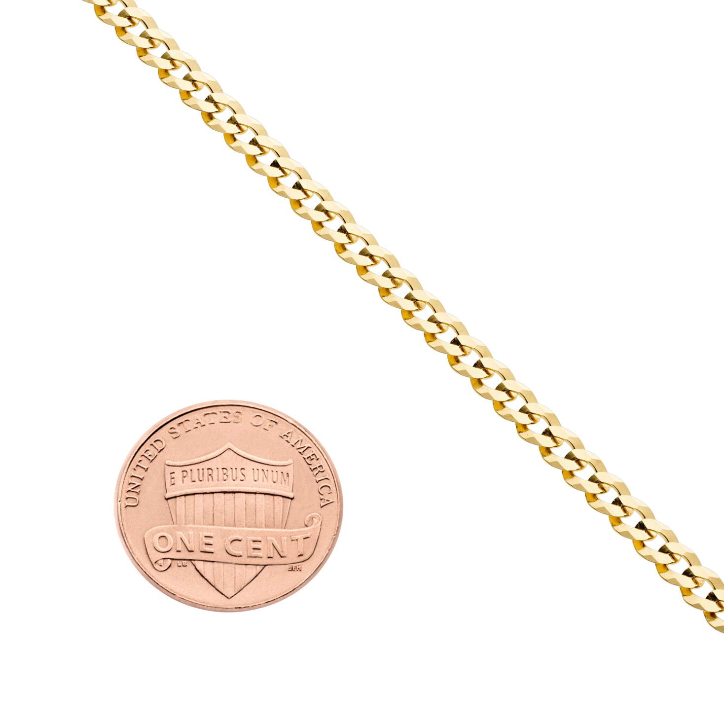 Miabella Solid 925 Sterling Silver Italian 3.5mm Diamond Cut Cuban Link Curb Chain Anklet for Women, Made in Italy (yellow-gold-plated-silver, Length 10 Inches)
