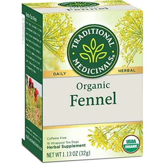 Traditional Medicinals Fennel Herbal Tea Organic, 16 Ct