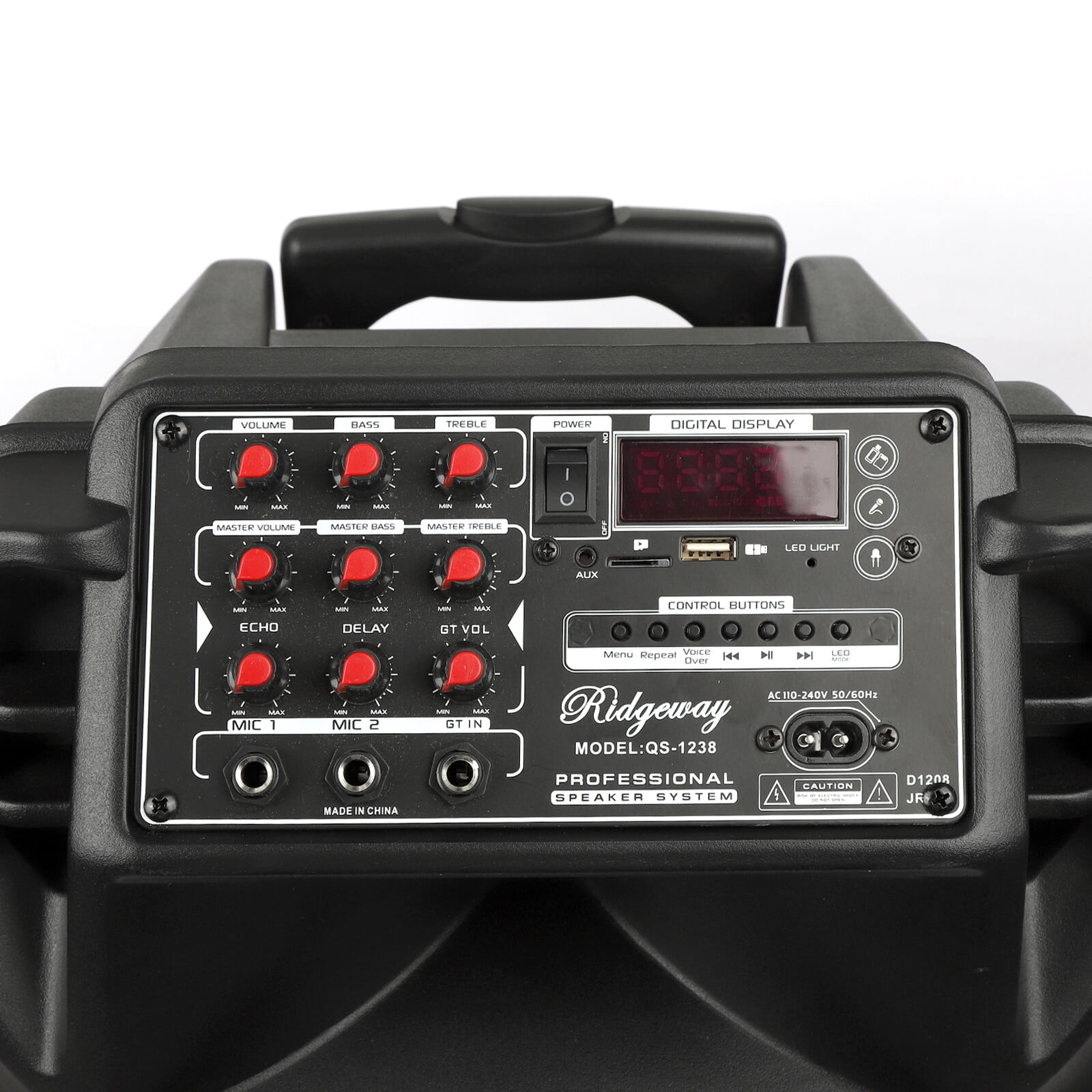 Lohoms 5000W Peak Power Wireless Party Speaker with 12" Subwoofer, Deep Bass, LED Lights, FM Radio, TF/MP3, Portable Indoor/Outdoor Speaker