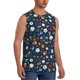 thumbnail image 2 of Fotbe Ball Sports Men's Camiseta sin Mangas Estampada para Hombres, Playera Casual para Gimnasio, Entrenamiento, Playa-Large, 2 of 7