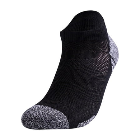 

Mens and Womens Daily Leisure Simple Solid Color Towel Bottom Thickened Cushioning Sweat Absorption and Breathable Running Short Socks Socks Beige_003 One Size