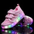 thumbnail image 4 of Yunkctuk Children's Roller Sports Shoes, Boys' and Girls' Sports Shoes, Children's Fashionable LED Roller Sports Shoes., 4 of 7