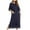 Navy, variant on Viikei Halloween Pajamas for Women Set Christmas Pajamas Women's Winter Warm Nightgown and Winter Nightdress Zip with Pokets Loose Pajamas