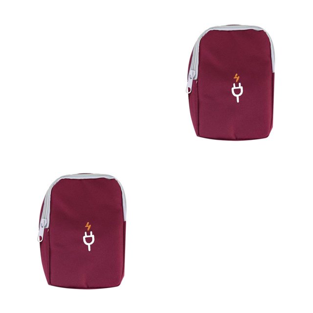 Bearachild Bolsa de almacenamiento de cables para teléfono móvil, organizador de bolsas protectoras con cremallera, estuche de transporte, Type2 NO2
