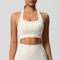 thumbnail image 6 of Sport Bras For Women Solid Color Full Coverage Support Bra White Size S, 6 of 7