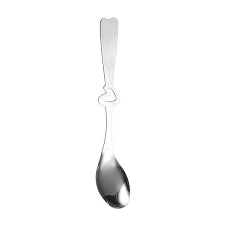 

Leott Kitchen Tableware Stainless Steel Hollow Heart Smiley Face Coffee Spoon Ice Cream Spoon Silver Stainless Spoon Handle Spoon Dessert Spoon Coffee Spoon Stirring Spoon Rice Spoon Souvenir Spoon