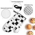thumbnail image 3 of Pofeuu Doodle Cute Cat Print Oven Mitts and Pot Holders 4 pcs Set,High Heat Resistant 500 Degree Extra Thicken Long Kitchen Cotton Oven Glove for Cooking, 3 of 6