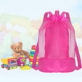 thumbnail image 6 of Extra-Large Sand-Resistant Beach Backpack, Mesh Drawstring Pool Toy Storage Bag for Kids, Shell Collecting and Travel Bag for Fitness and Outdoor, 1Pc, 6 of 12