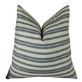 thumbnail image 1 of Plutus Stone Manor Indigo Coussin Fait Main, (Double Face 12 Pouces x 25 Pouces), 1 of 2