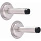 thumbnail image 1 of Door Stopper Wall Protector Brushed Nickel Door Stops With 3m Double Sided Adhesive Tape For No Drilling Door Stops For Wall With Screws For Stronger, 1 of 3
