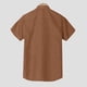 thumbnail image 5 of Blusa y camisa de manga corta con cuello vuelto para hombre, camisa informal holgada de color liso con botones a la moda para playa, blusa de manga corta con cuello vuelto para hombre, blusa de poliés, 5 of 8