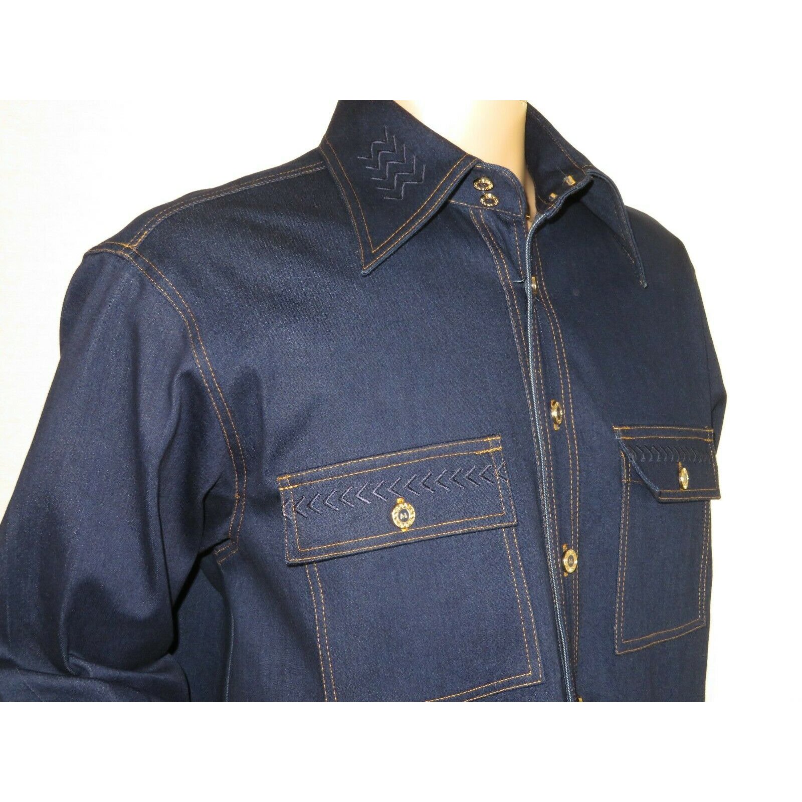 mens denim walking suits