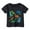 Black, variant on Hienoo Toddler Girls T-Shirt Dinosaur Print Loose Short Sleeve T Shirt Summer Casual Tshirt