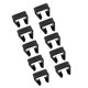thumbnail image 1 of Bewildely 10 piezas de Clips de mimbre para muebles, alineación de sofá de ratán, conector de resistencia al calor, decoración artesanal, Jardín y Patio, 1 of 6
