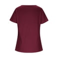 thumbnail image 4 of CHGBMOK Womens Tops Summer T-Shirts Short Sleeve Tunic Buttons Tops Dressy Casual Business Blouses, 4 of 6