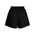 thumbnail image 3 of Flowy Athletic Shorts for Women Relaxed Fit High Waisted Tennis Short Workout Running Stretchy Drawstring Short with Pockets Black 3XL, 3 of 5