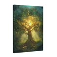 thumbnail image 3 of CozyNet The Tree Of Knowledge Glowing Softly, Surrounded By Rich Greenery And Soft Divine Light Wall Art Prints With Frame Canvas Perfect for Living Room & Bedroom, Ready to Hang, Wall Decor 12"x16", 3 of 10