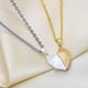 thumbnail image 3 of Collares con colgante de dos almas y un corazón para pareja, collar con imán creativo de piedra de los deseos para parejas, collar con diseño de corazón de oro plateado, 3 of 5