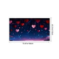 thumbnail image 3 of Kumdkd Valentine's Day Tapestry 71x45 Inches Large Wall Hanging, Romantic Themed Fabric Decor for Bedroom, Living Room, Dorm, Party, or Photo Backdrop, Lightweight Polyester Holiday Home Decorations, 3 of 6