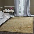 thumbnail image 2 of SAFAVIEH Antiquity Whitaker Floral Bordered Wool Area Rug, Taupe/Beige, 7'6" x 9'6", 2 of 8