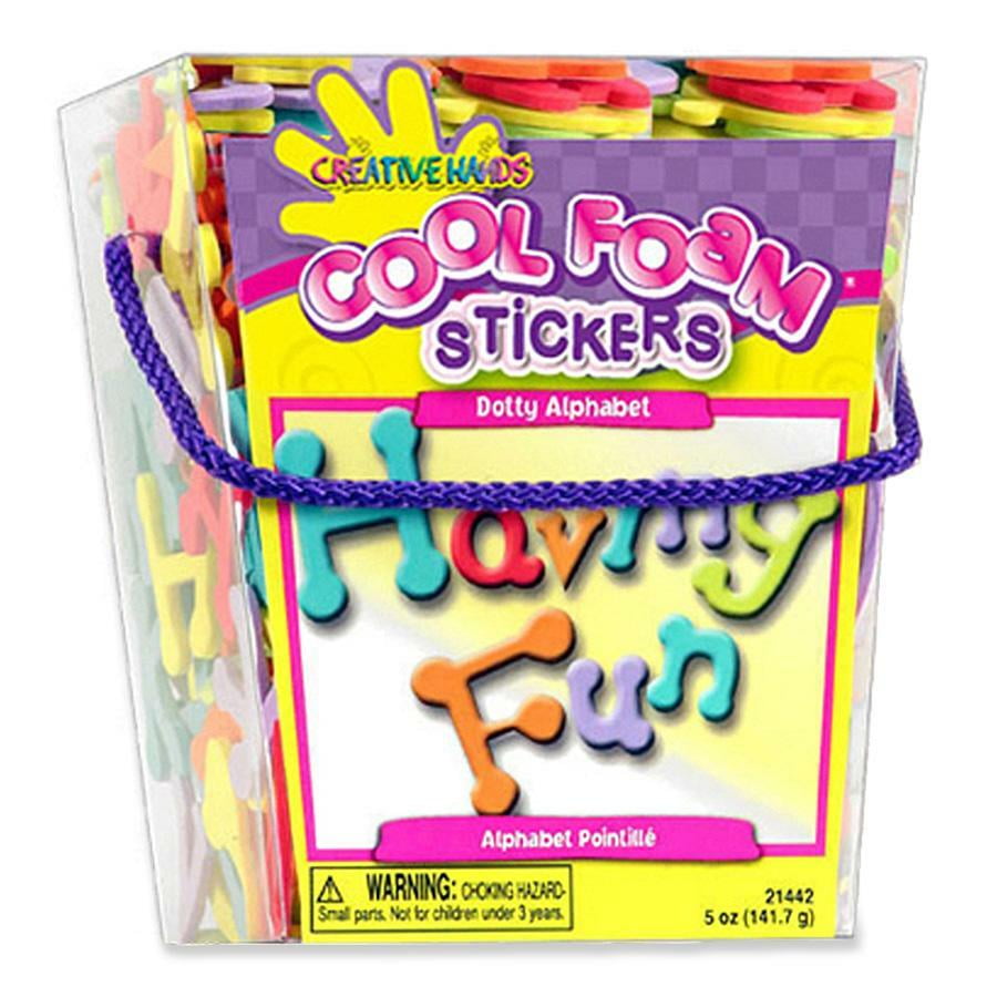 Dotty Alphabet Foam Stickers