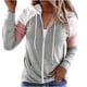 thumbnail image 1 of Chaquetas para mujer, bolsillo erógeno, bloque de Color, cremallera, manga larga, cuello en V, Jaket Shaket, abrigo informal con capucha, Tops, prendas de vestir exteriores Odeerbi ODB-3, 1 of 6