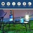 thumbnail image 2 of yeacher Table de Camping Portable à Hauteur Réglable, Conception Légère et Pliable pour Pique-Niques en Plein Air, Randonnée et Sorties à la Plage (Inclut un Sac de Transport), 2 of 7