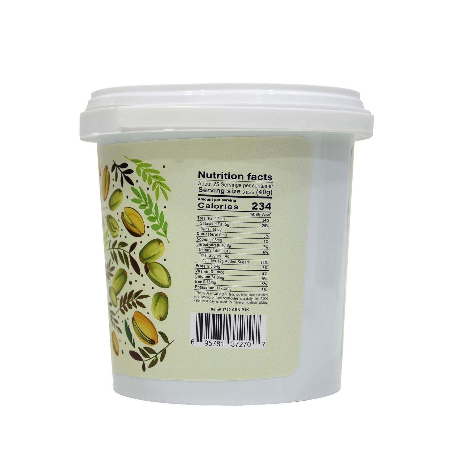 Pistachio Spread Combo - 1 Creamy & 1 Crunchy - 2KG - 70.54OZ (for Dubai Chocolate)