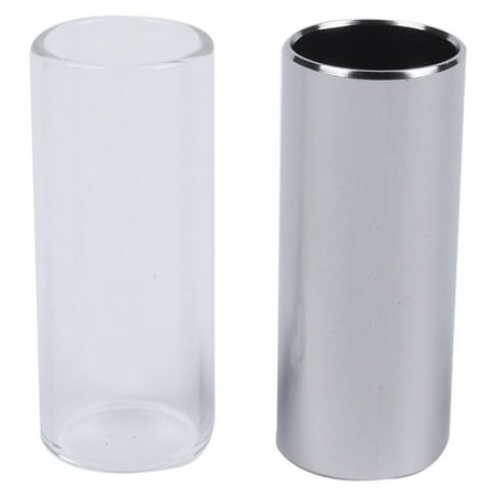 

2 Pieces Glass and Metal for Guitar Medium (6 cm)