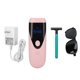 thumbnail image 1 of Dispositivo de depilación IPL para hombres y mujeres, máquina de depilación sin dolor para el hogar, para brazos y piernas, 100-240 V, enchufe estadounidense, rosa y negro, 1 of 10