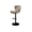 Camel, variant on Upholstered Swivel Bar Stools Set of 2, Adjustable Faux Leather Counter Height Bar Chairs with Back and Footrest, Darkbrown