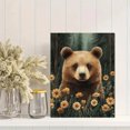 thumbnail image 2 of Qisvanset 12x16 Inch Framed Canvas Wall Art Forest Bear Watercolor Woodland Kids Nursery Printed Wall Art, 2 of 8