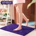 thumbnail image 2 of VogueV Blue Purple Bathroom Carpet, Soft Furry Absorbent Bath Mat, Machine Washable Non-Slip Floor Rug for Tub, Shower, Kitchen, Bedroom, Dorm, Rv, Elderly & teen Safe, 1Pc Bathroom Mat, 2 of 9