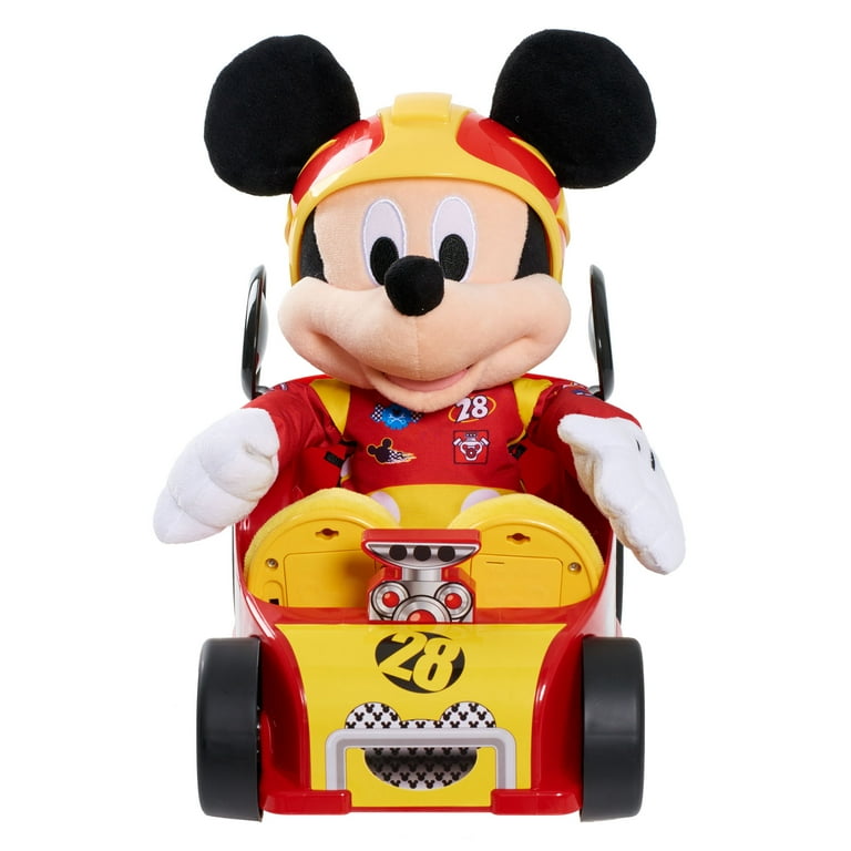 Mickey and the roadster racers talking mickey mouse plush sale and car