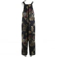 thumbnail image 6 of Komoo Women Print Jumpsuit Adult Sleeveless Pockets Overalls Streetwear,Size L, 6 of 9