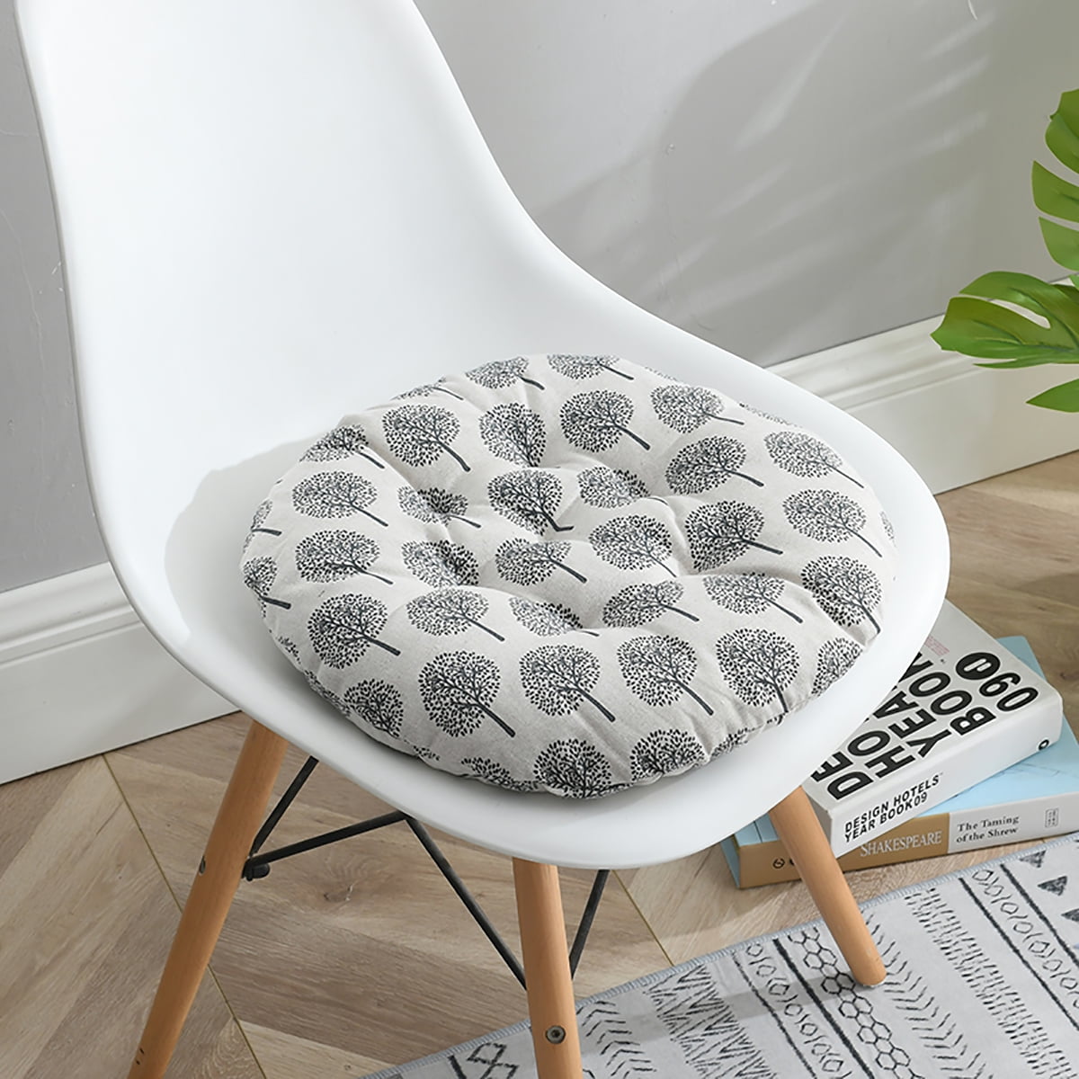 Washable Indoor Outdoor Seat Pad Home Decoration Round Cushion Chair Cover 