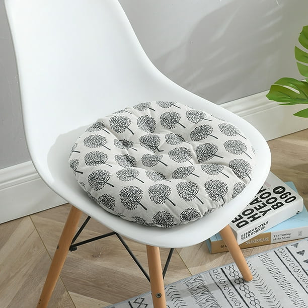 Various Patterns Round Seat Cushion Chair Pads Mat For Dining Chairs Office Car Floor Outdoor Patio Student Dorm Durable Fabric 15 8 Inch Long Com - Chair Seat Cushion Pattern