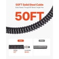 thumbnail image 4 of 50ft 1/2 Inch Auto Feed Drain Snake Auger on Wheels Portable Drain Cleaner Machine with 4 Cutters Air Foot Switch for 2 to 6 Inch Pipes, 4 of 7